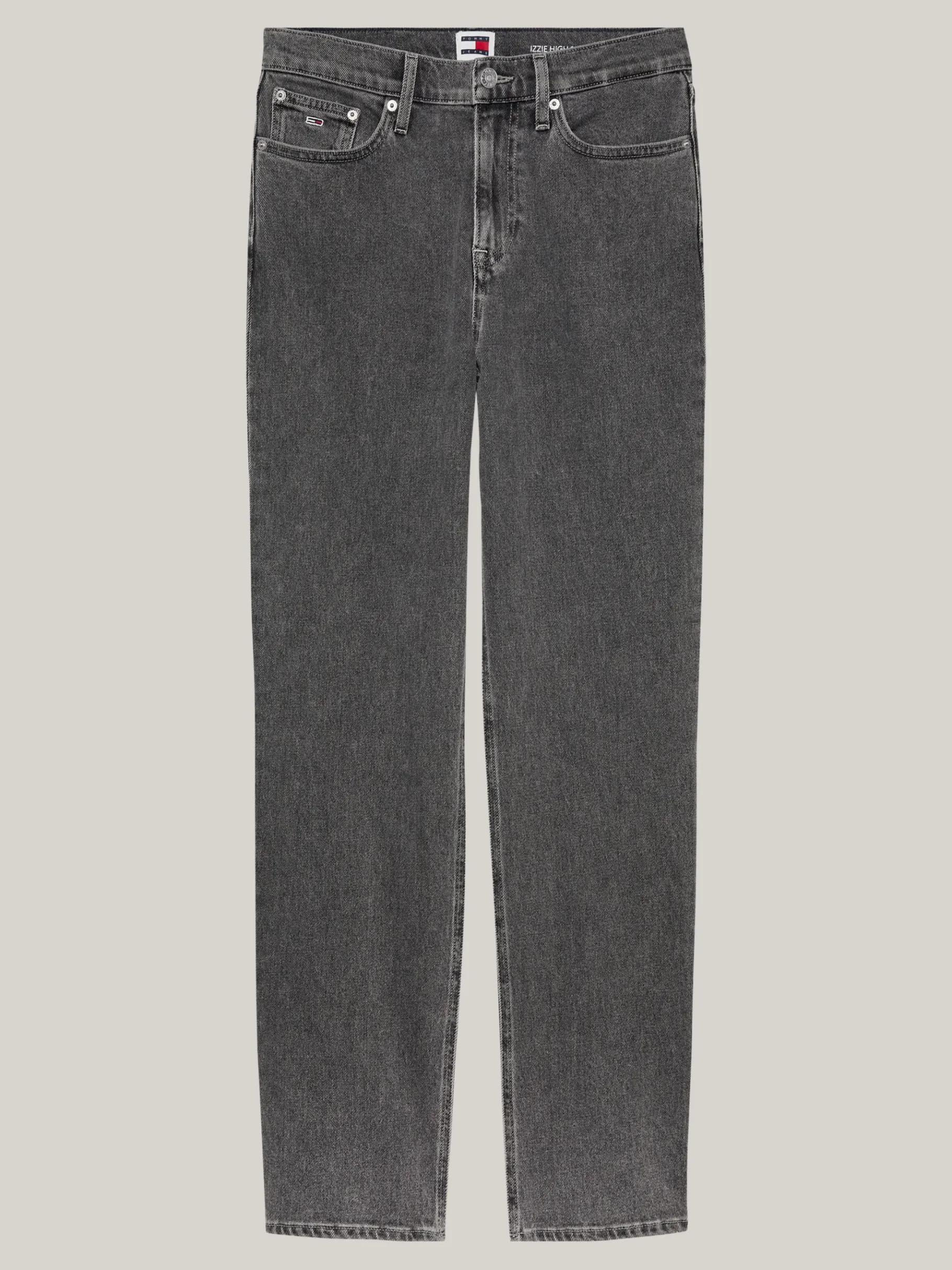 Tommy Hilfiger Izzie Straight Jeans mit hohem Bund DENIM BLACK Cheap