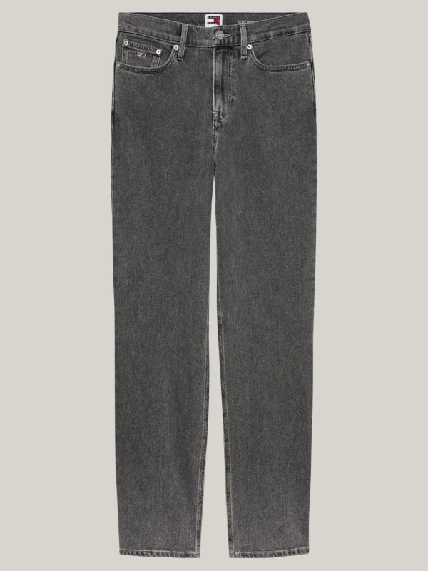 Tommy Hilfiger Izzie Straight Jeans mit hohem Bund DENIM BLACK Cheap