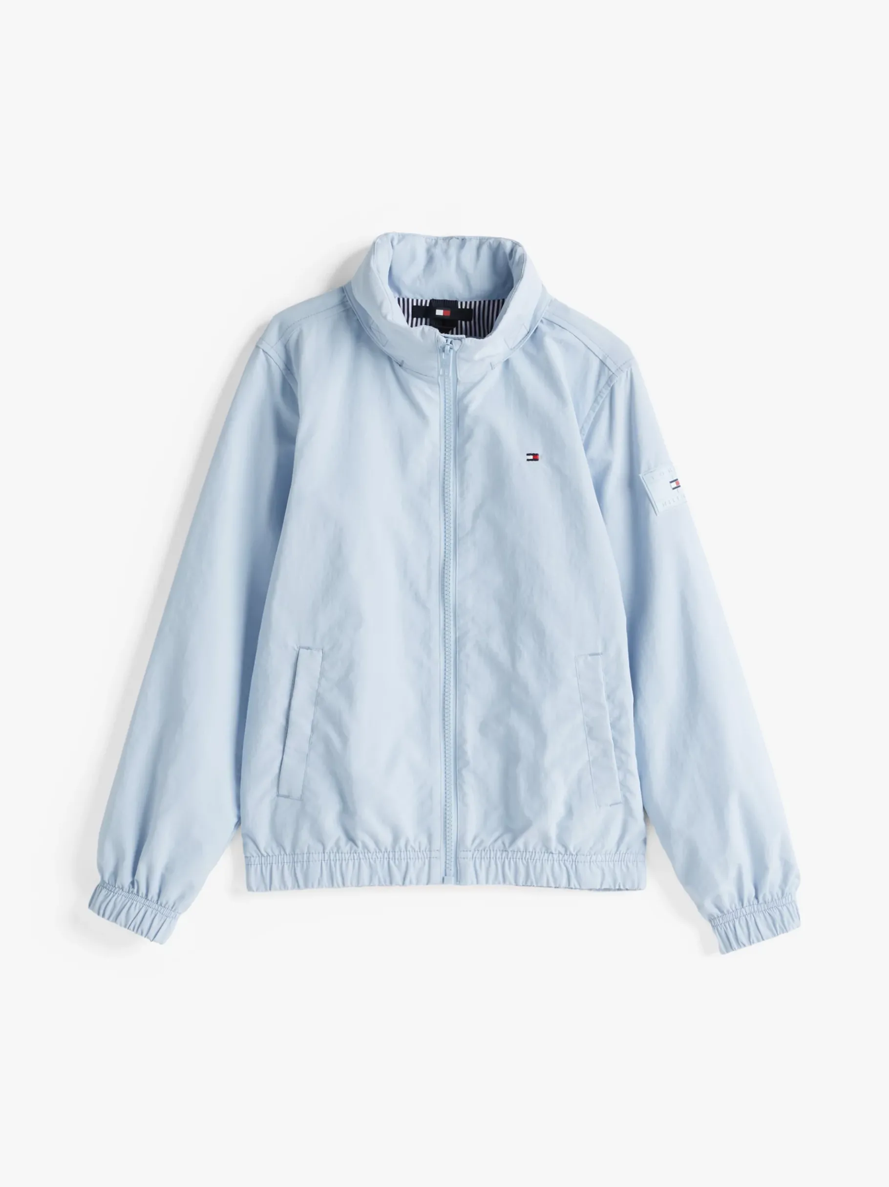 Tommy Hilfiger Jacke mit Logo-Patch und Kapuze BREEZY BLUE Best Sale