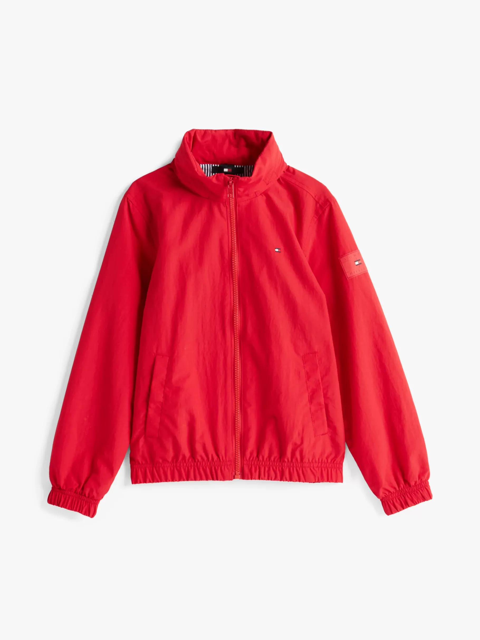 Tommy Hilfiger Jacke mit Logo-Patch und Kapuze PRIMARY RED Fashion