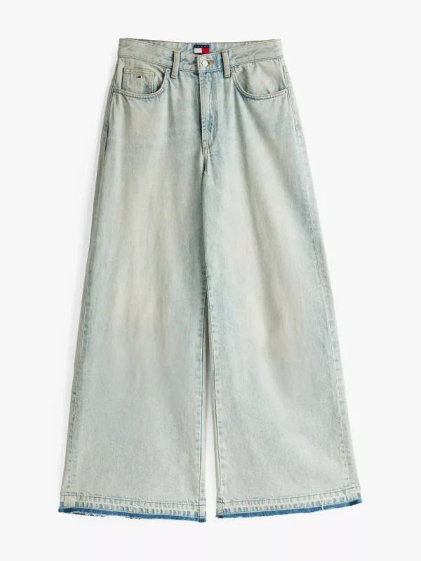 Tommy Hilfiger Jeans mit Fransensaum und weitem Bein DENIM LIGHT Shop