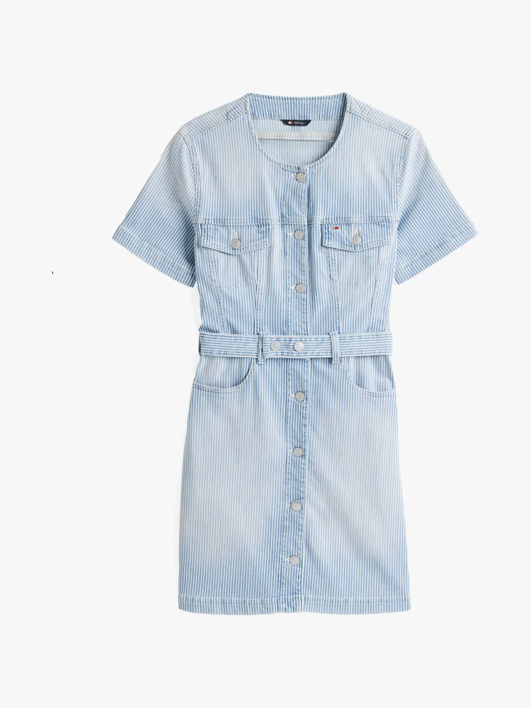 Tommy Hilfiger Jeans-Minikleid mit Knopfleiste DENIM MEDIUM Online