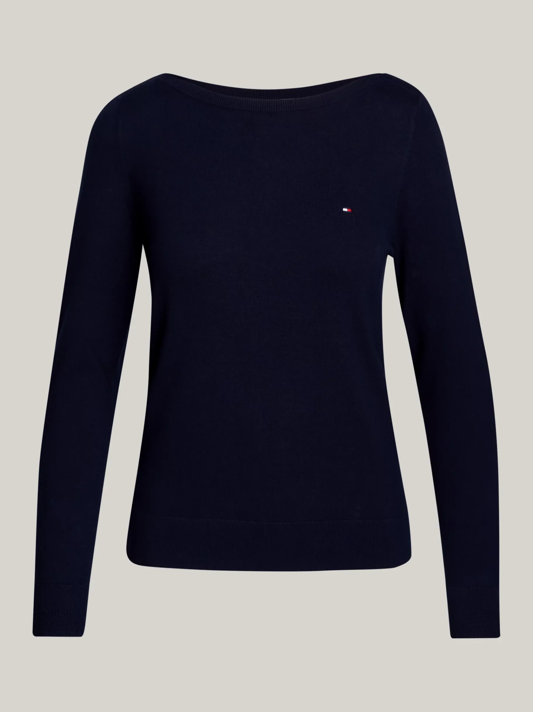 Tommy Hilfiger Jersey-Sweatshirt mit U-Boot-Ausschnitt DESERT SKY Outlet