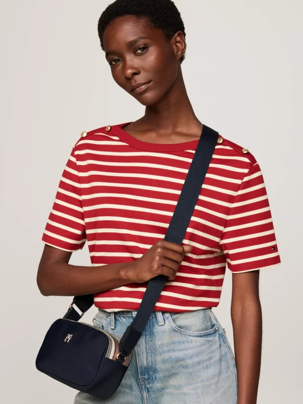 Tommy Hilfiger Kameratasche mit Tommy-Reißverschluss SPACE BLUE Clearance