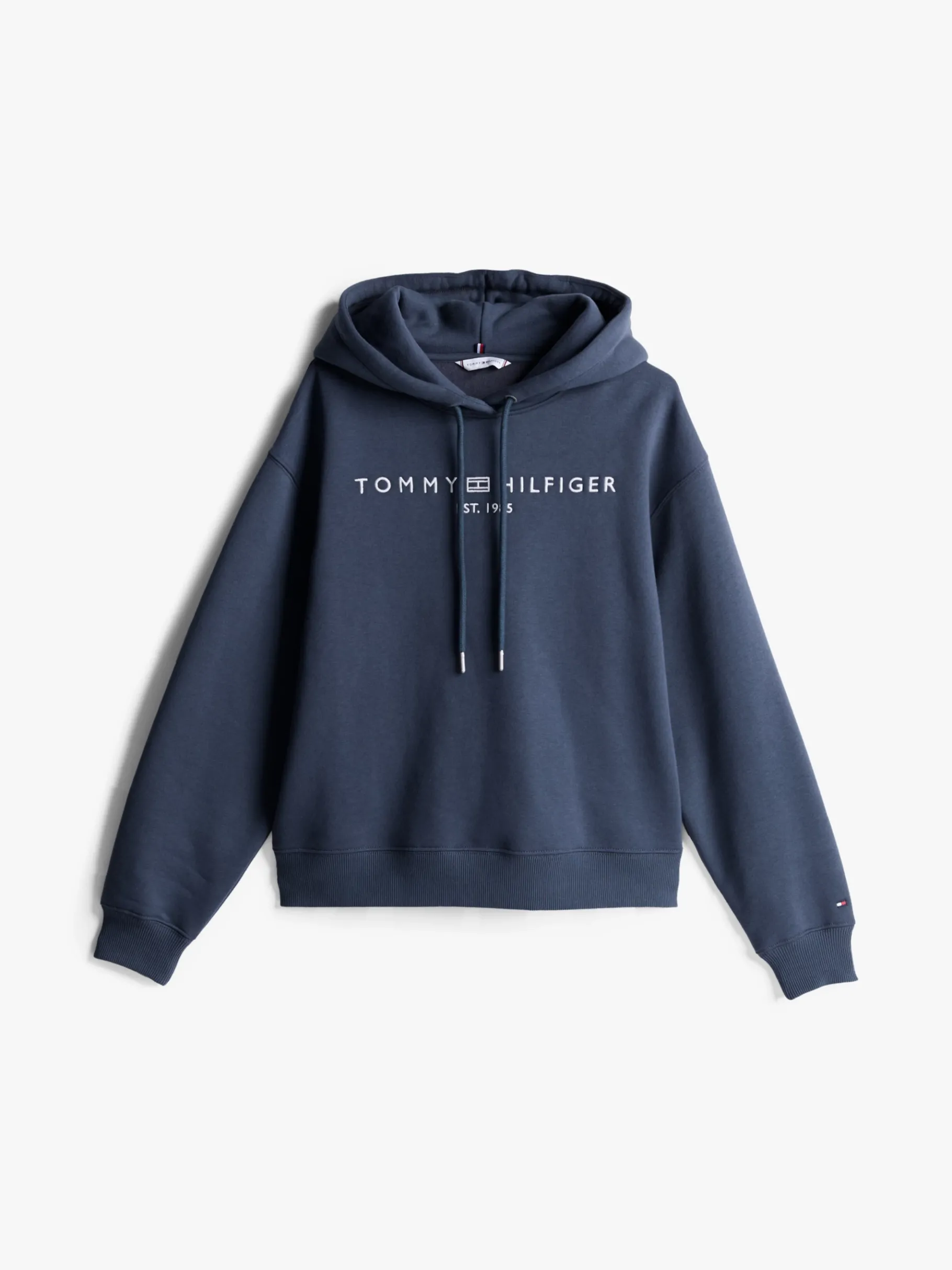Tommy Hilfiger Kapuzensweatshirt mit Logo-Stickerei MILITARY DENIM Shop