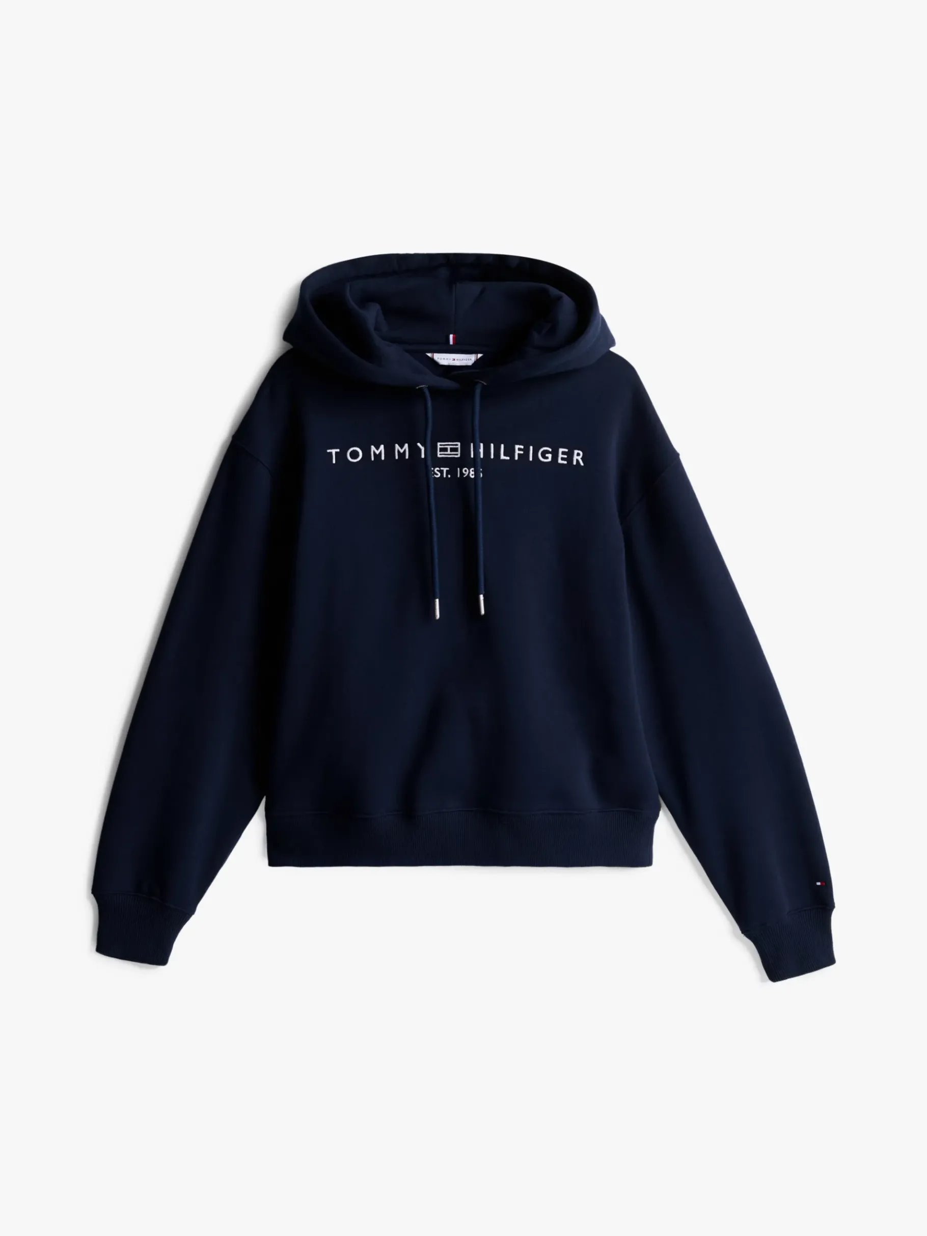 Tommy Hilfiger Kapuzensweatshirt mit Logo-Stickerei DARK NIGHT NAVY Discount