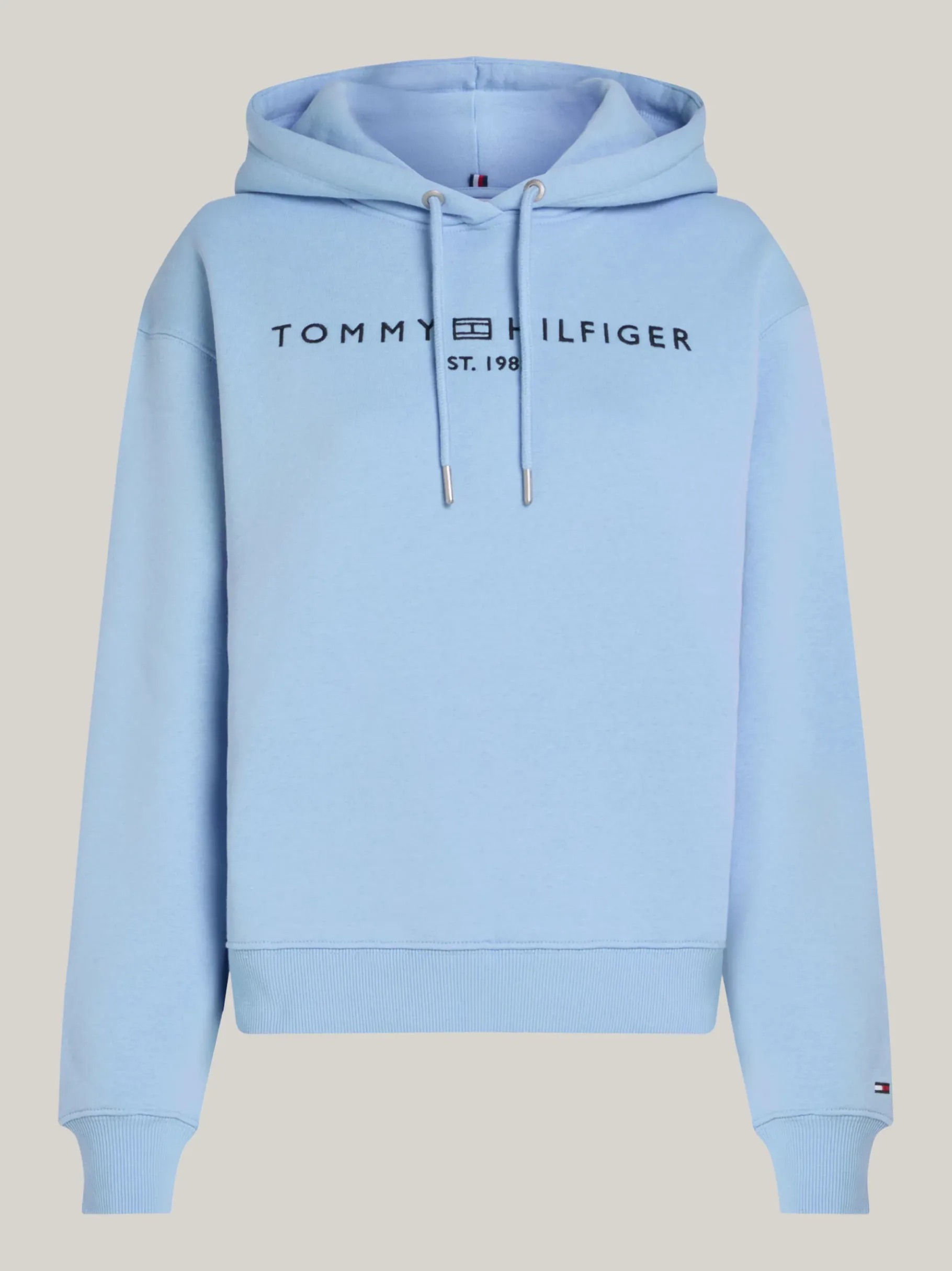 Tommy Hilfiger Kapuzensweatshirt mit Logo-Stickerei VESSEL BLUE Cheap