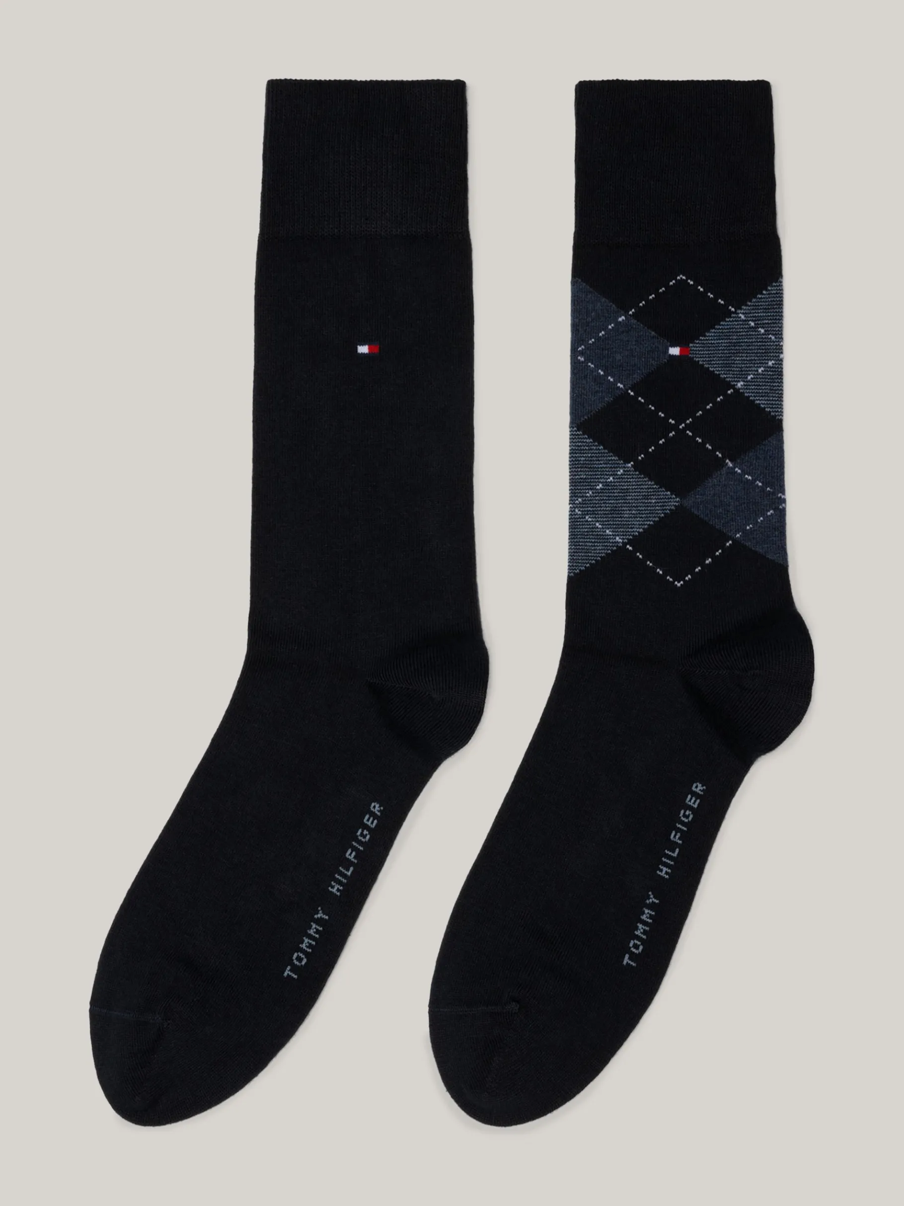 Tommy Hilfiger Karierte Socken DARK NAVY Cheap