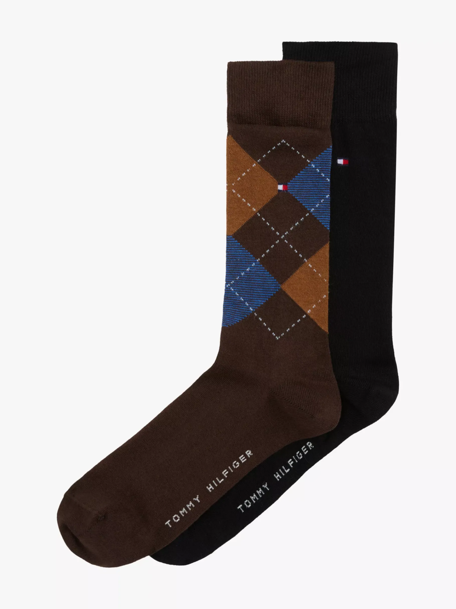 Tommy Hilfiger Karierte Socken COFFEE BROWN Best