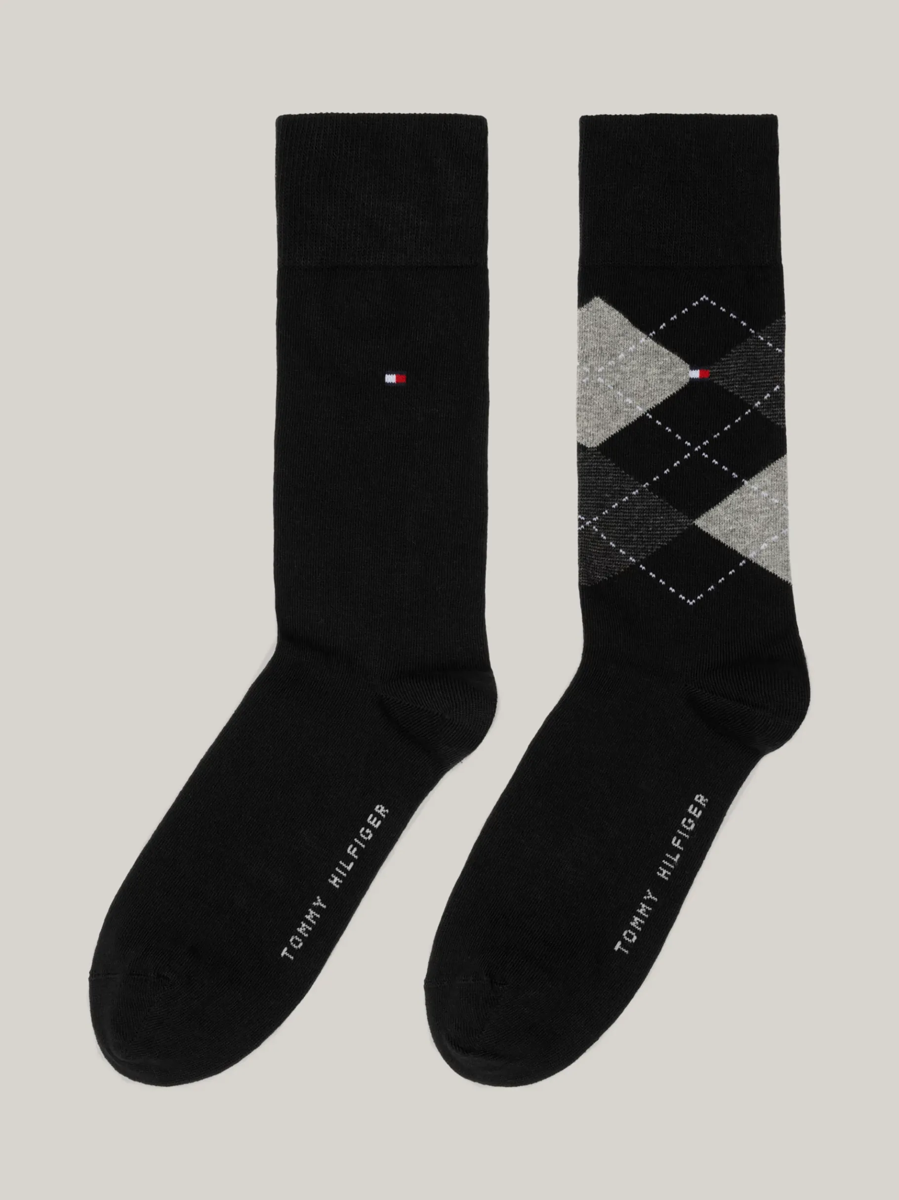 Tommy Hilfiger Karierte Socken BLACK New