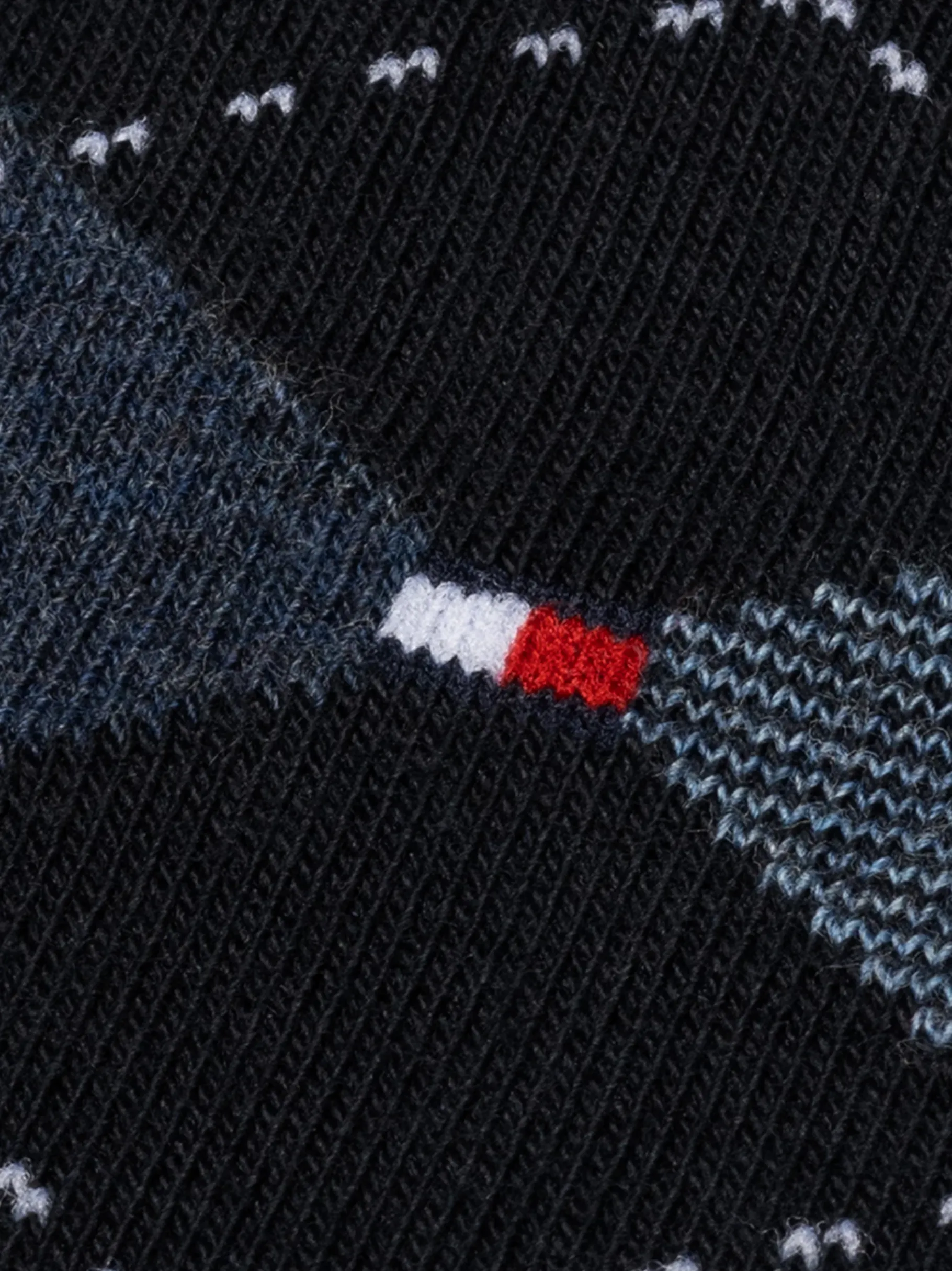 Tommy Hilfiger Karierte Socken DARK NAVY Cheap