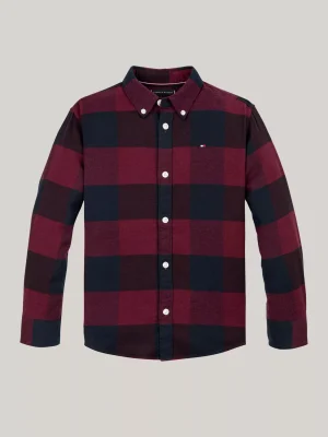 Tommy Hilfiger Kariertes Regular Fit Hemd aus Flanell RED CHECK Fashion