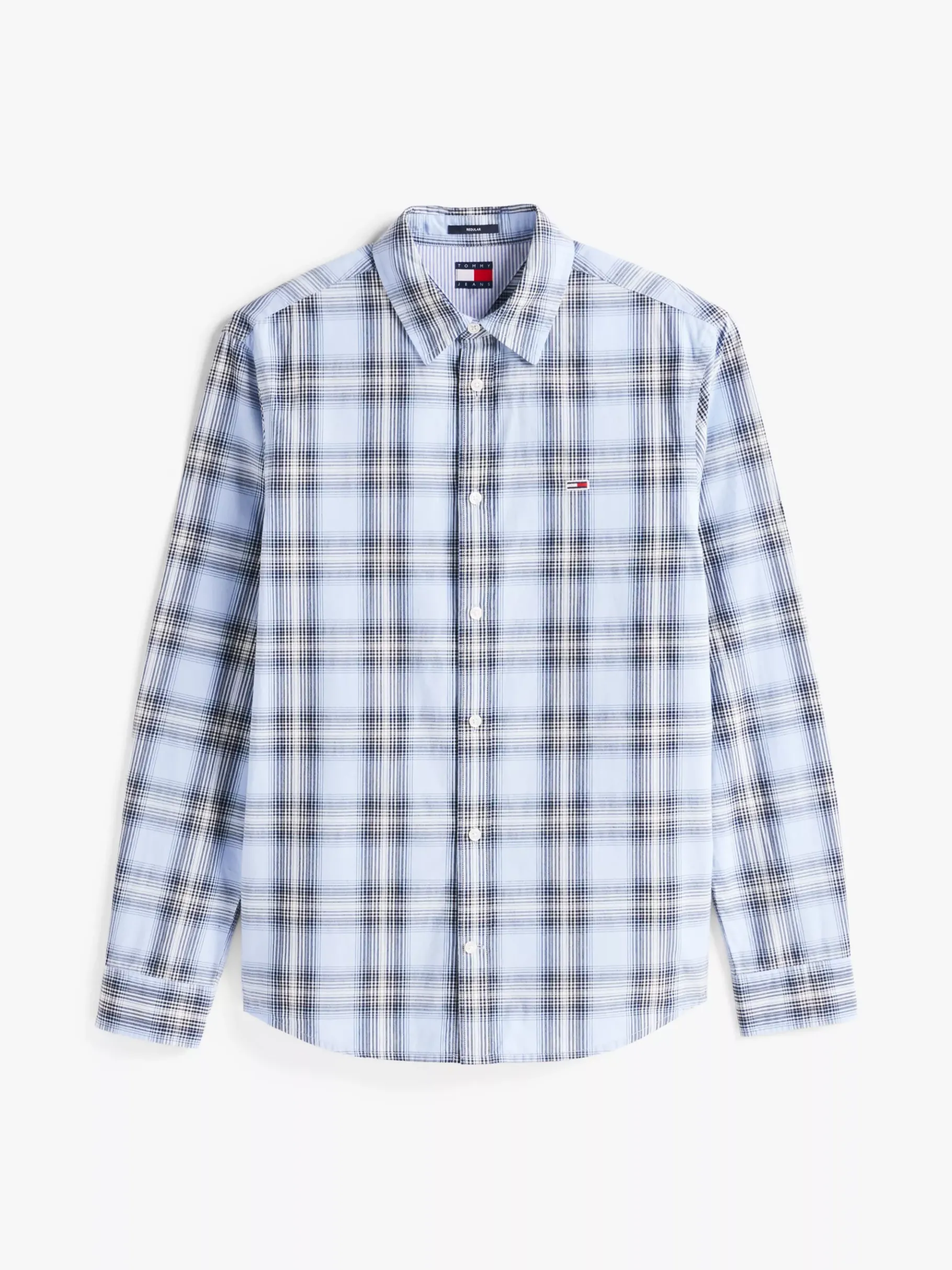 Tommy Hilfiger Kariertes Regular Fit Hemd SWEET BLUE BIG CHECK Hot