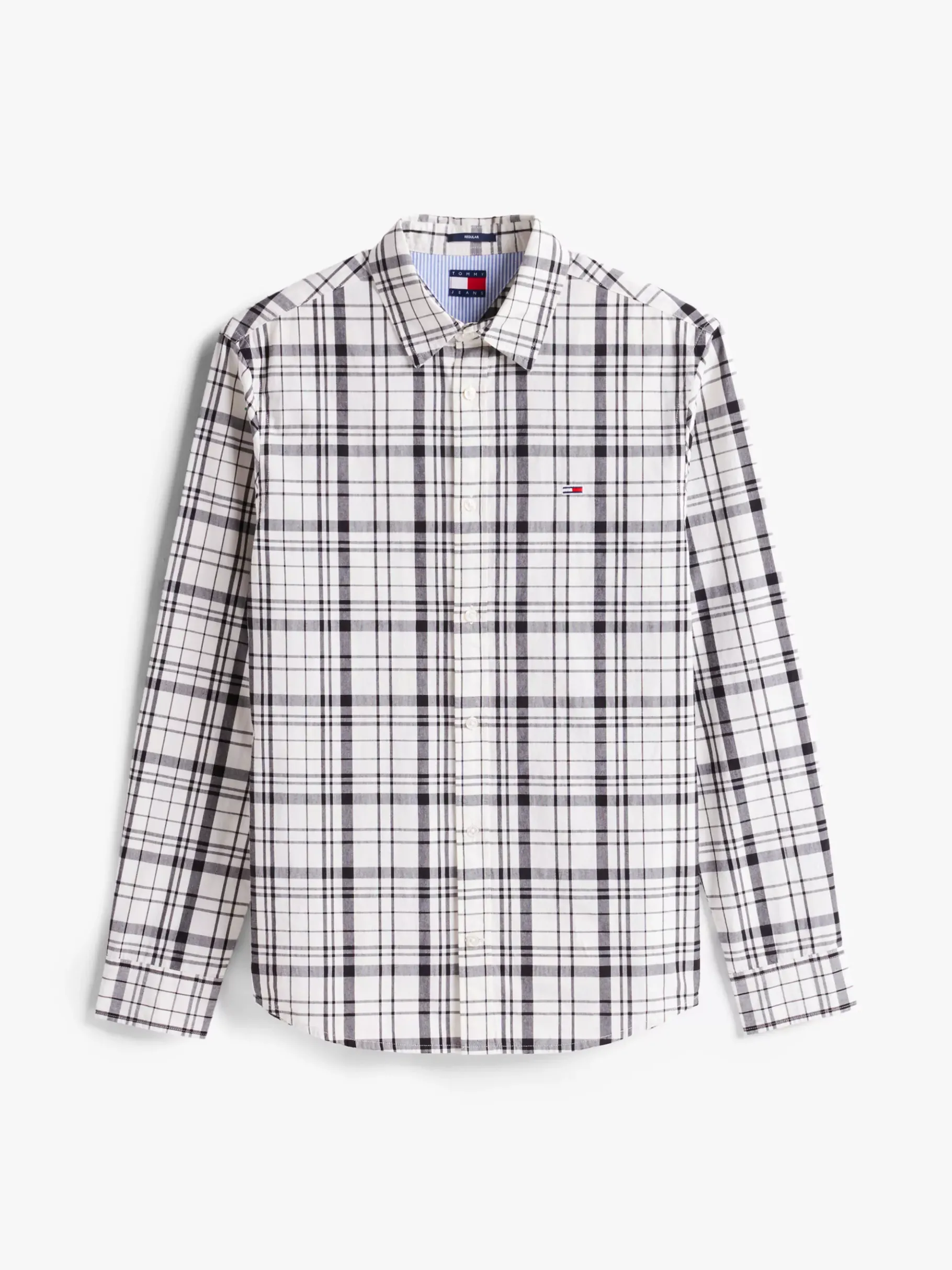 Tommy Hilfiger Kariertes Regular Fit Hemd ECRU BIG CHECK Hot