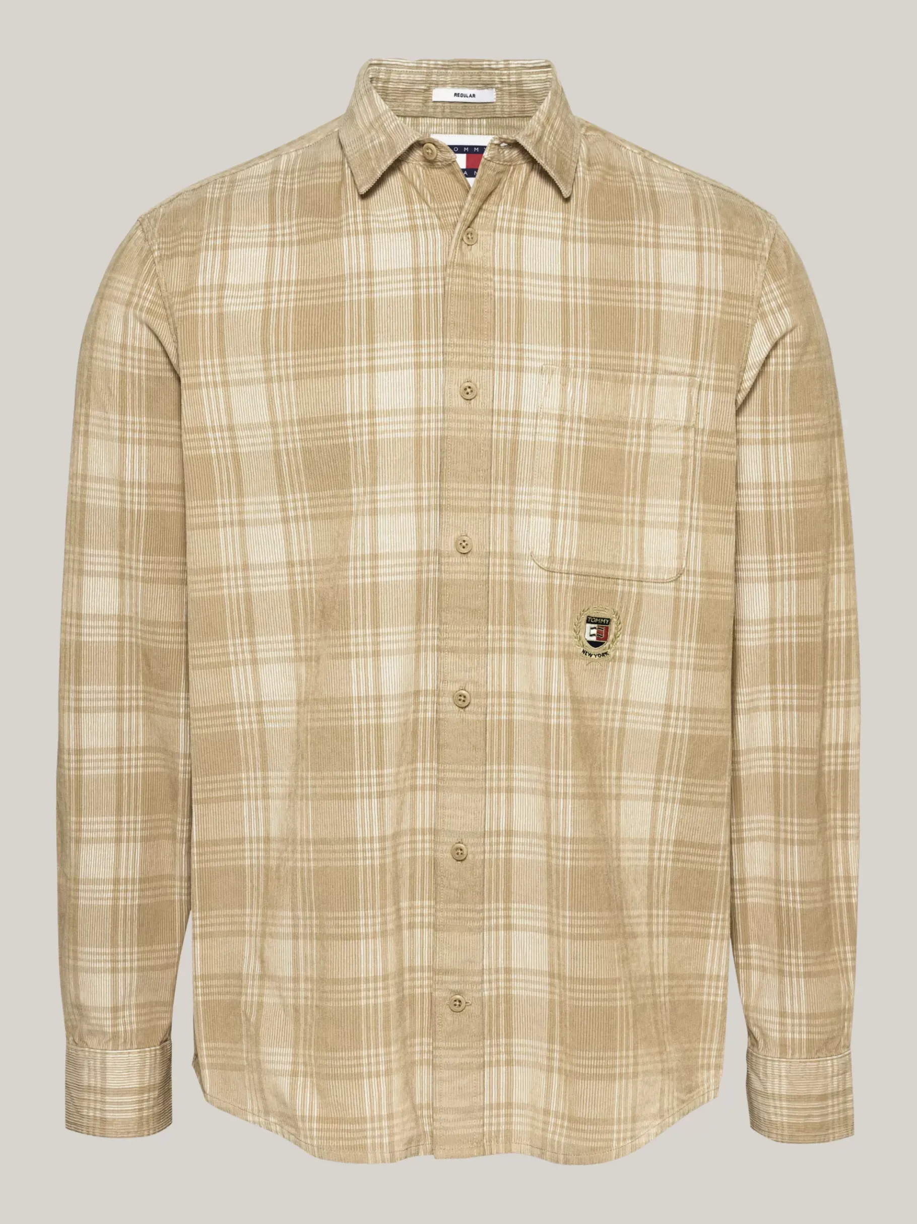 Tommy Hilfiger Kariertes Relaxed Fit Hemd mit Stickerei GENTLE GOLD Hot