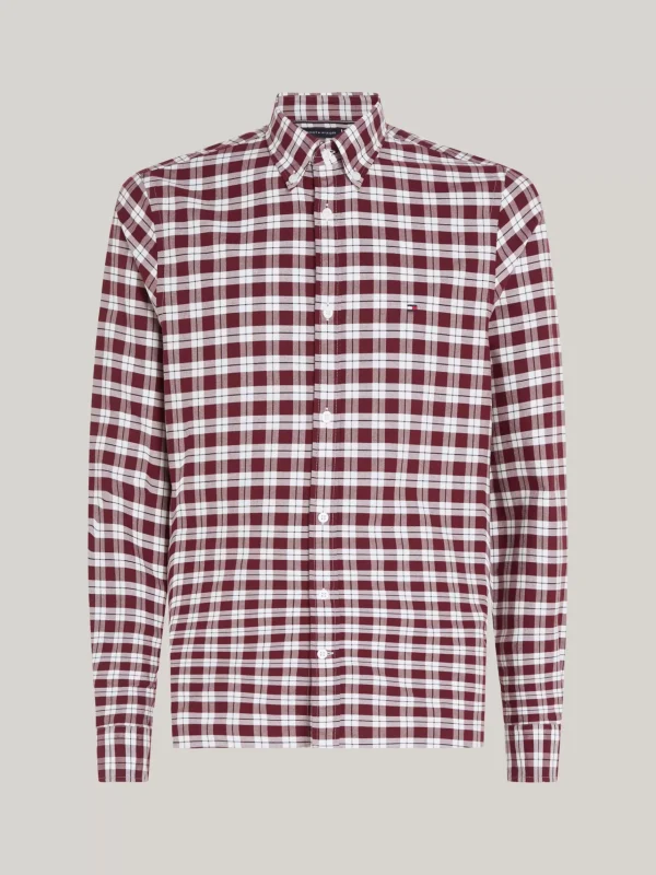 Tommy Hilfiger Kariertes Slim Fit Oxford-Hemd DEEP INDIGO / MULTI Discount