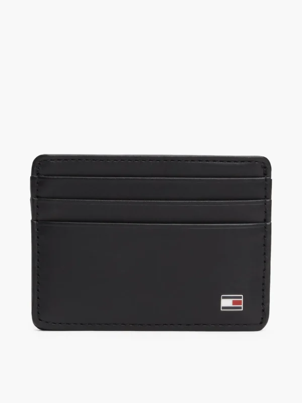 Tommy Hilfiger Kartenetui aus Leder BLACK New