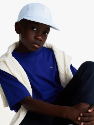 Tommy Hilfiger Kids Baseball-Cap aus Leinen mit TH-Monogramm BREEZY BLUE Outlet