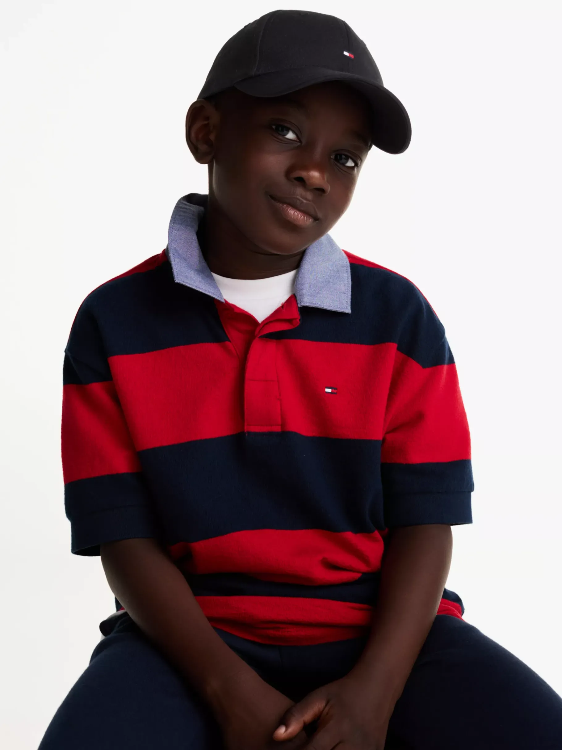 Tommy Hilfiger Kids Essential Baseball-Cap mit Flag BLACK Best