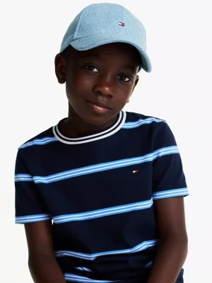Tommy Hilfiger Kids Essential Baseball-Cap aus Denim DENIM LIGHT Sale