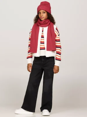 Tommy Hilfiger Kids Essential Beanie und Schal im Geschenkset HERITAGE PINK Sale