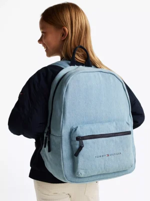 Tommy Hilfiger Kids Essential Rucksack aus Denim DENIM LIGHT Best