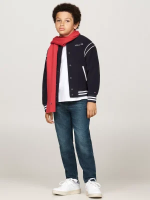 Tommy Hilfiger Kids Essential Schal mit aufgestickter Flag HERITAGE PINK Flash Sale