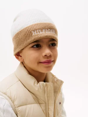 Tommy Hilfiger Kids Hilfiger Monotype Beanie ANCIENT WHITE Store