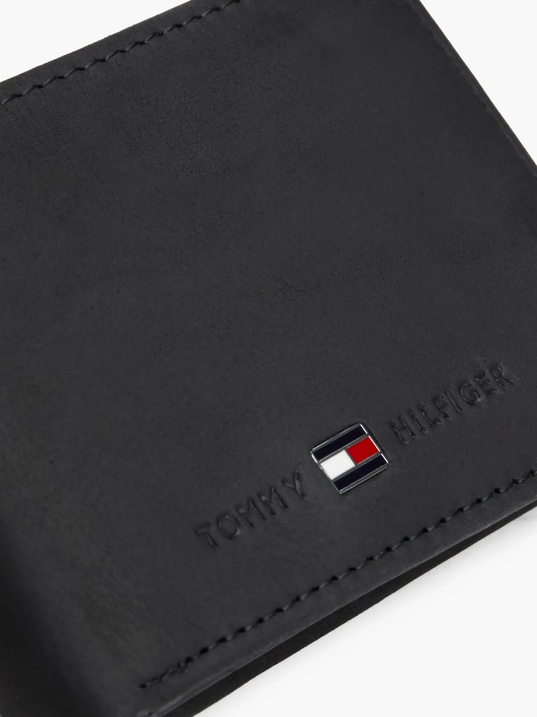 Tommy Hilfiger Kleine Lederbrieftasche BLACK Clearance