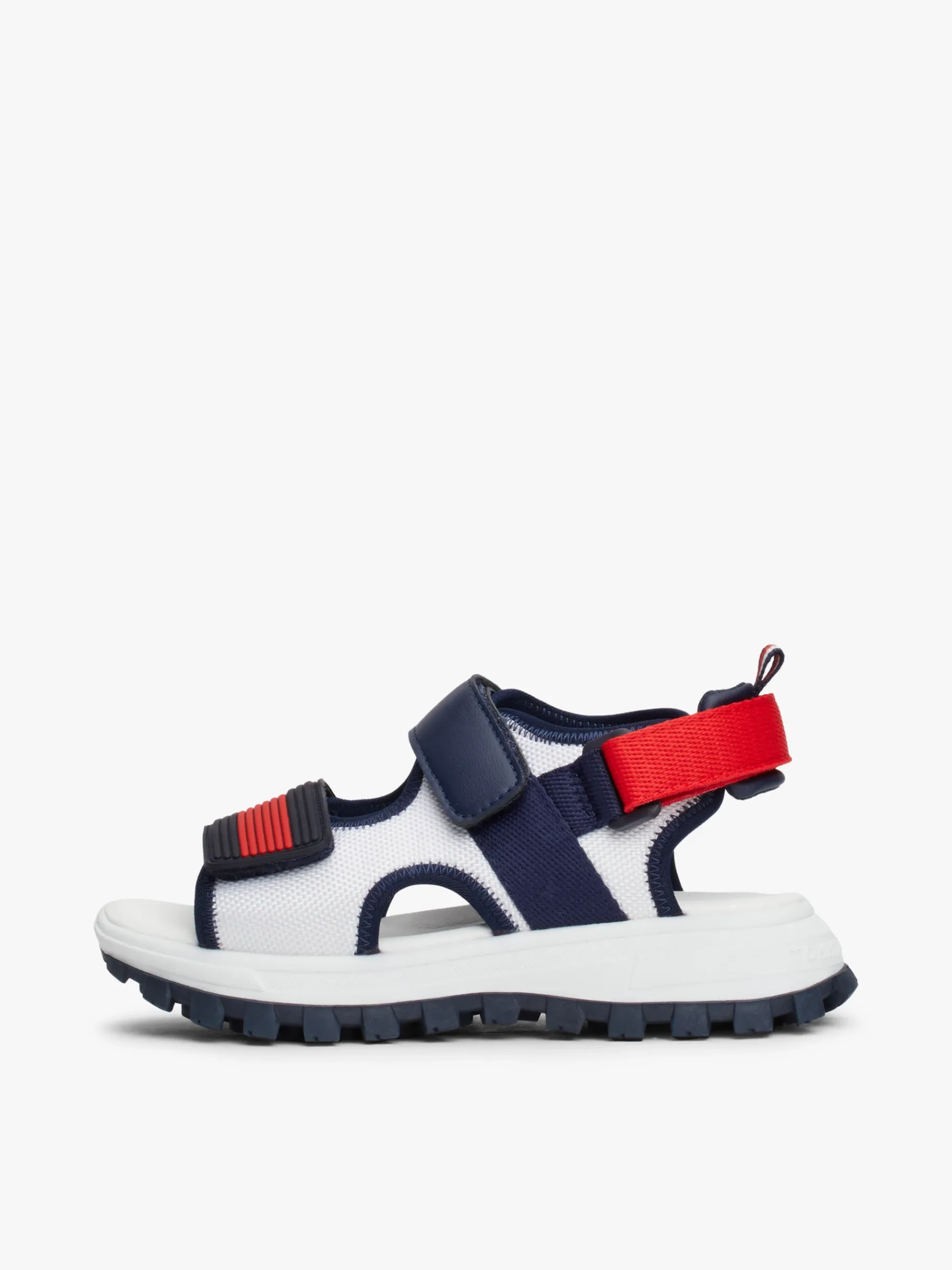 Tommy Hilfiger Klettverschluss-Sandale mit Flag WHITE/BLUE/RED Best Sale