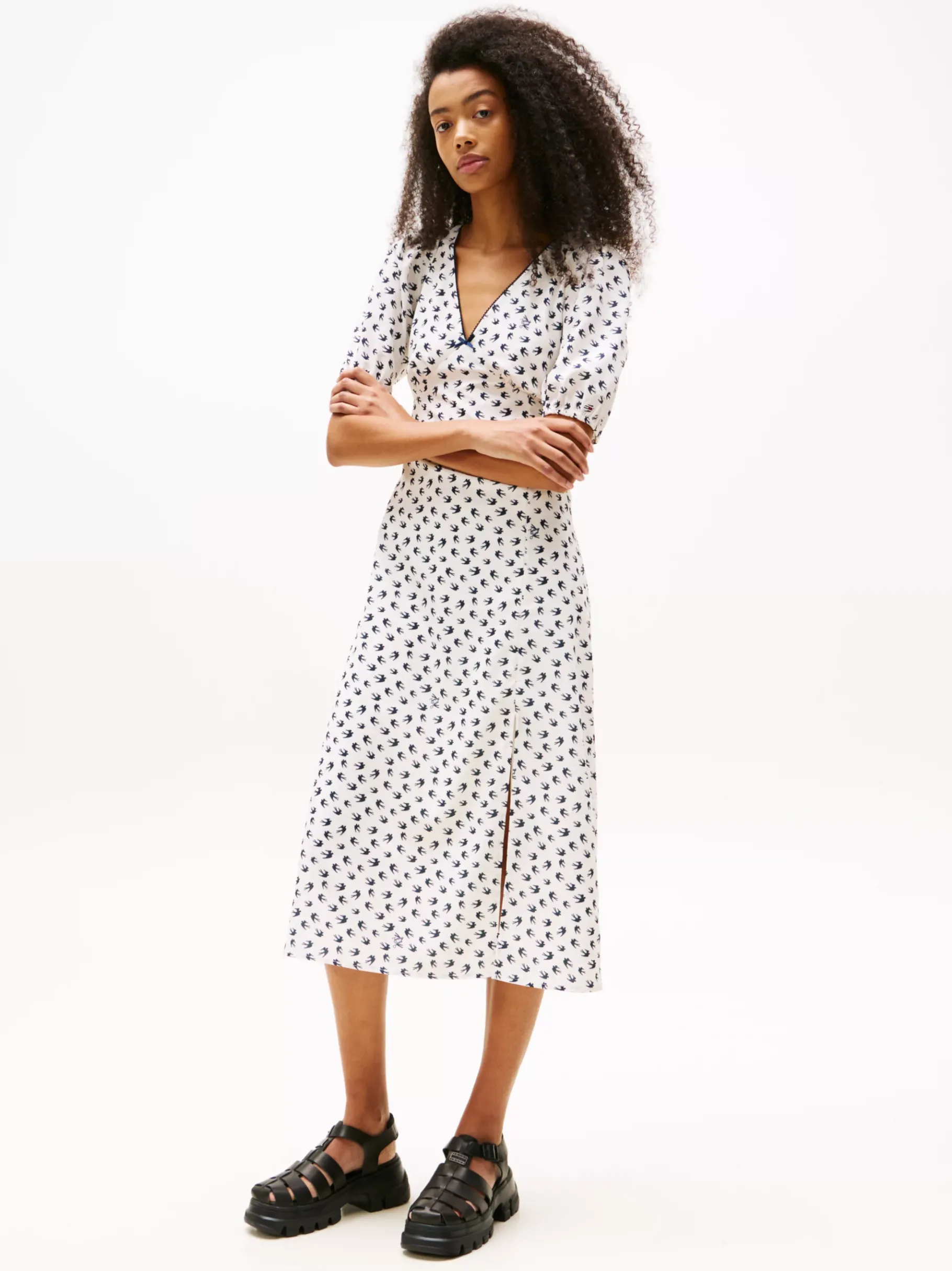 Tommy Hilfiger Klobige Fisherman-Sandale aus Leder BLACK Hot