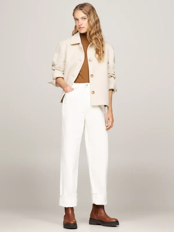 Tommy Hilfiger Klobiger Chelsea-Boot aus Leder COGNAC BROWN Shop