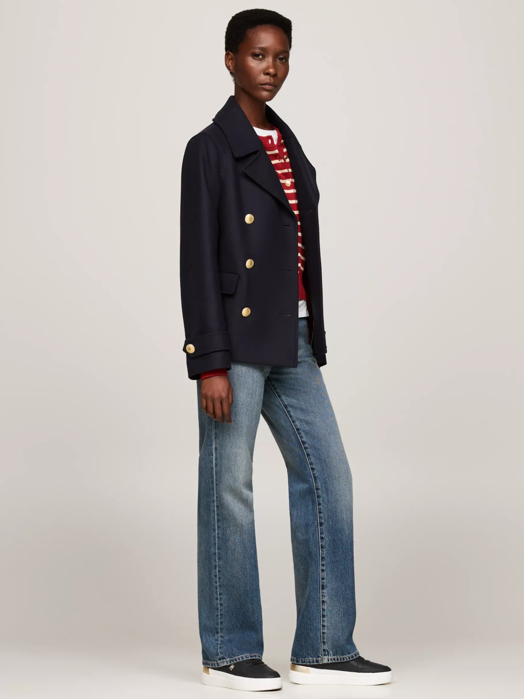 Tommy Hilfiger Klobiger Court-Sneaker mit TH-Monogramm BLACK Store