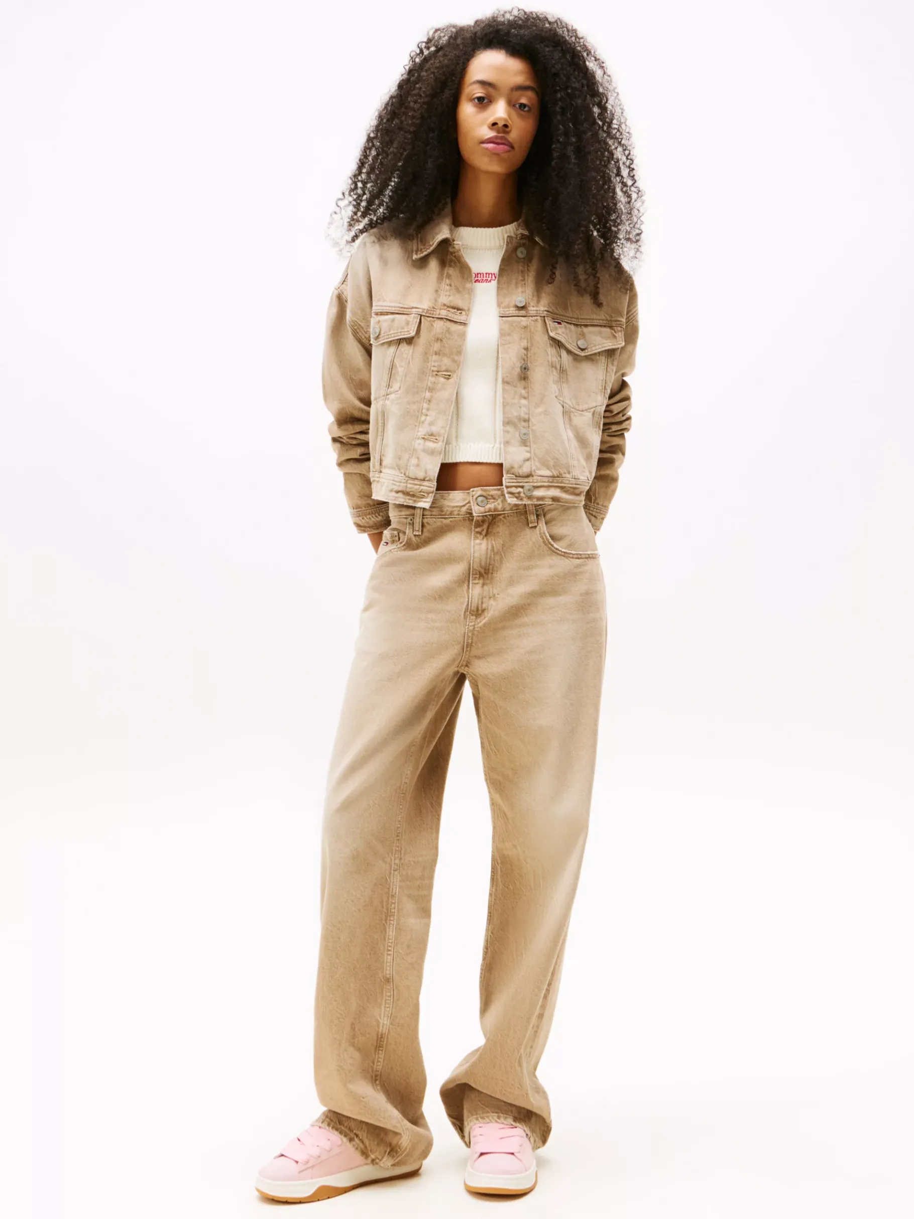 Tommy Hilfiger Klobiger Ledersneaker DELICATE PINK Discount