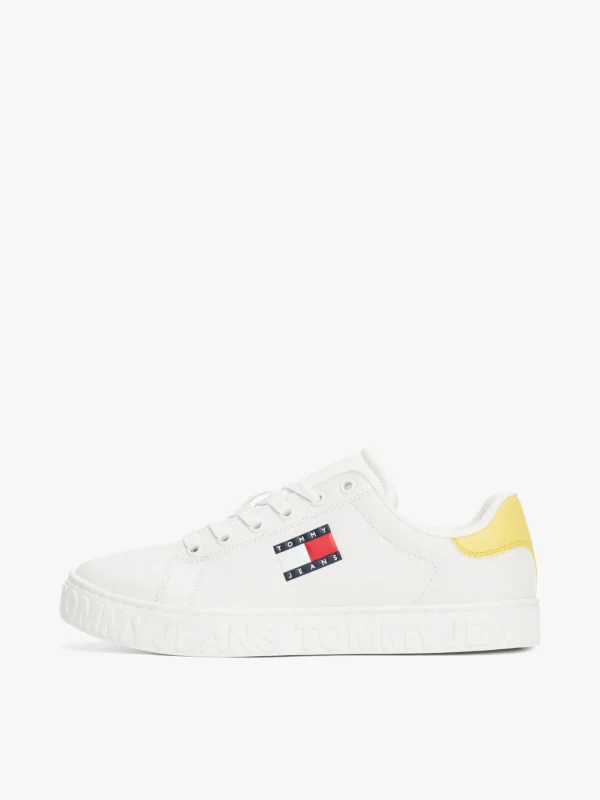 Tommy Hilfiger Kontrast-Sneaker mit geprägtem Logo YELLOW DAHLIA Best