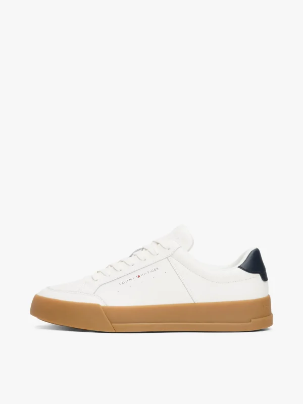 Tommy Hilfiger Kontrast-Sneaker mit Logo ECRU Outlet