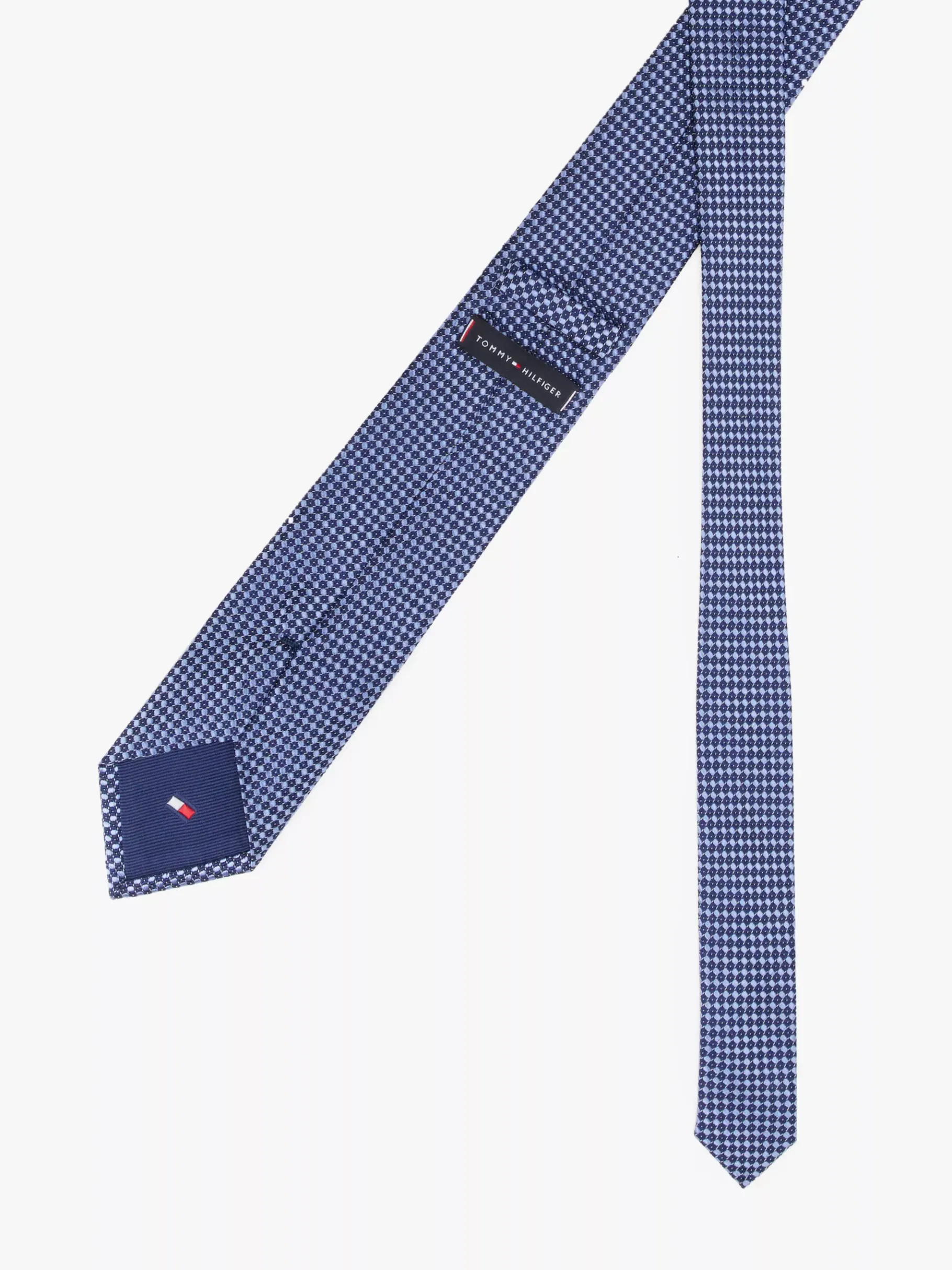 Tommy Hilfiger Krawatte aus reiner Seide mit Mikro-Webmuster DESERT SKY/MULTI Best Sale