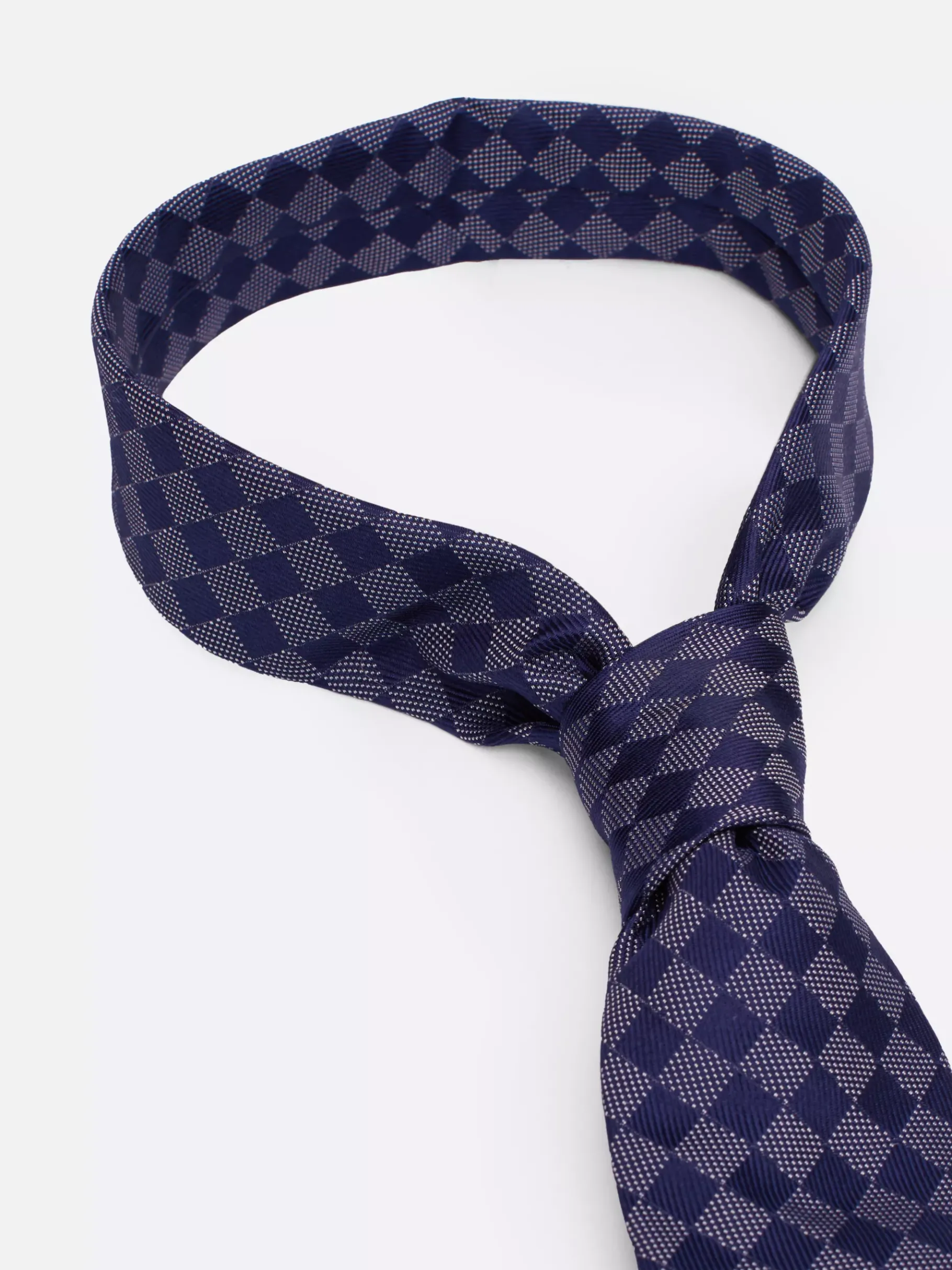 Tommy Hilfiger Krawatte aus reiner Seide mit Gitter-Karo DESERT SKY Cheap