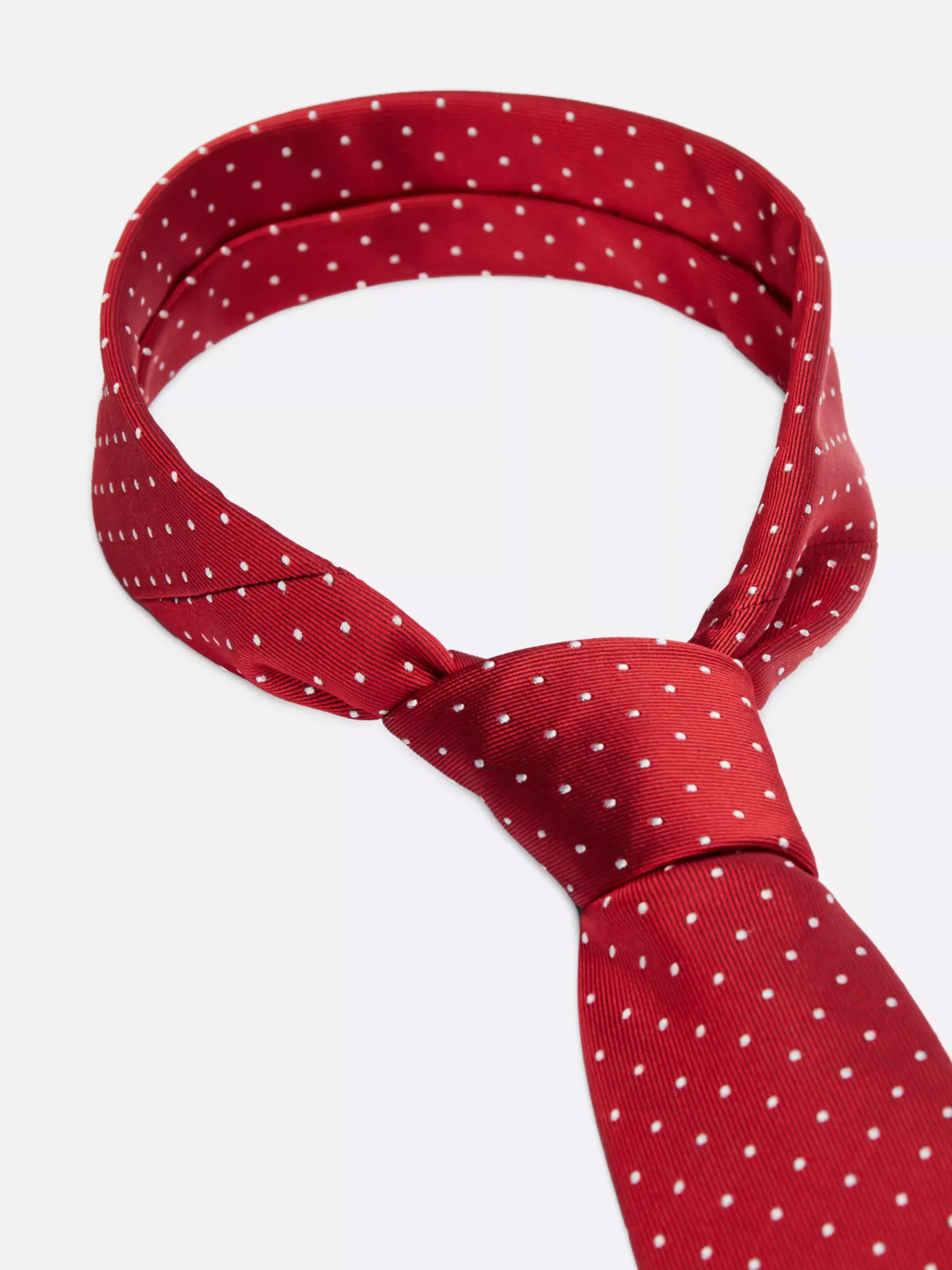 Tommy Hilfiger Krawatte aus reiner Seide mit Punktemuster PRIMARY RED / WHITE Cheap