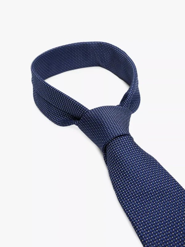 Tommy Hilfiger Krawatte aus reiner Seide mit Mikromuster DESERT SKY/MULTI Store