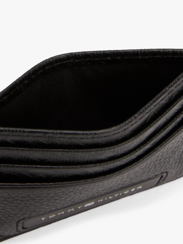 Tommy Hilfiger Kreditkartenetui aus Leder mit TH-Monogramm BLACK Shop