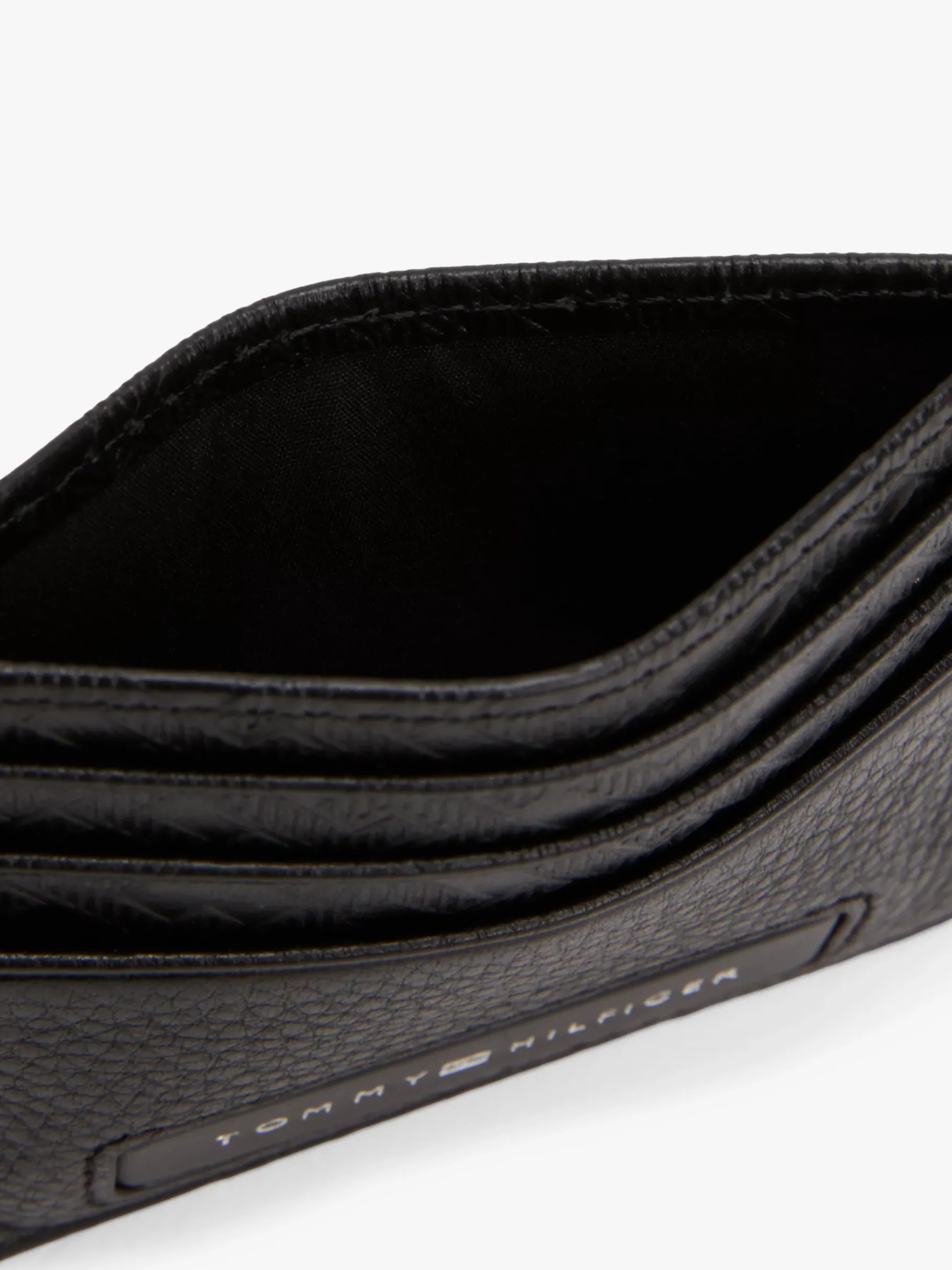 Tommy Hilfiger Kreditkartenetui aus Leder mit TH-Monogramm BLACK Shop