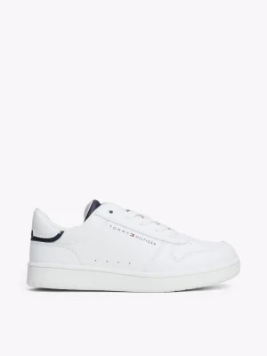 Tommy Hilfiger Lace-up Logo-Sneaker WHITE / BLUE Hot