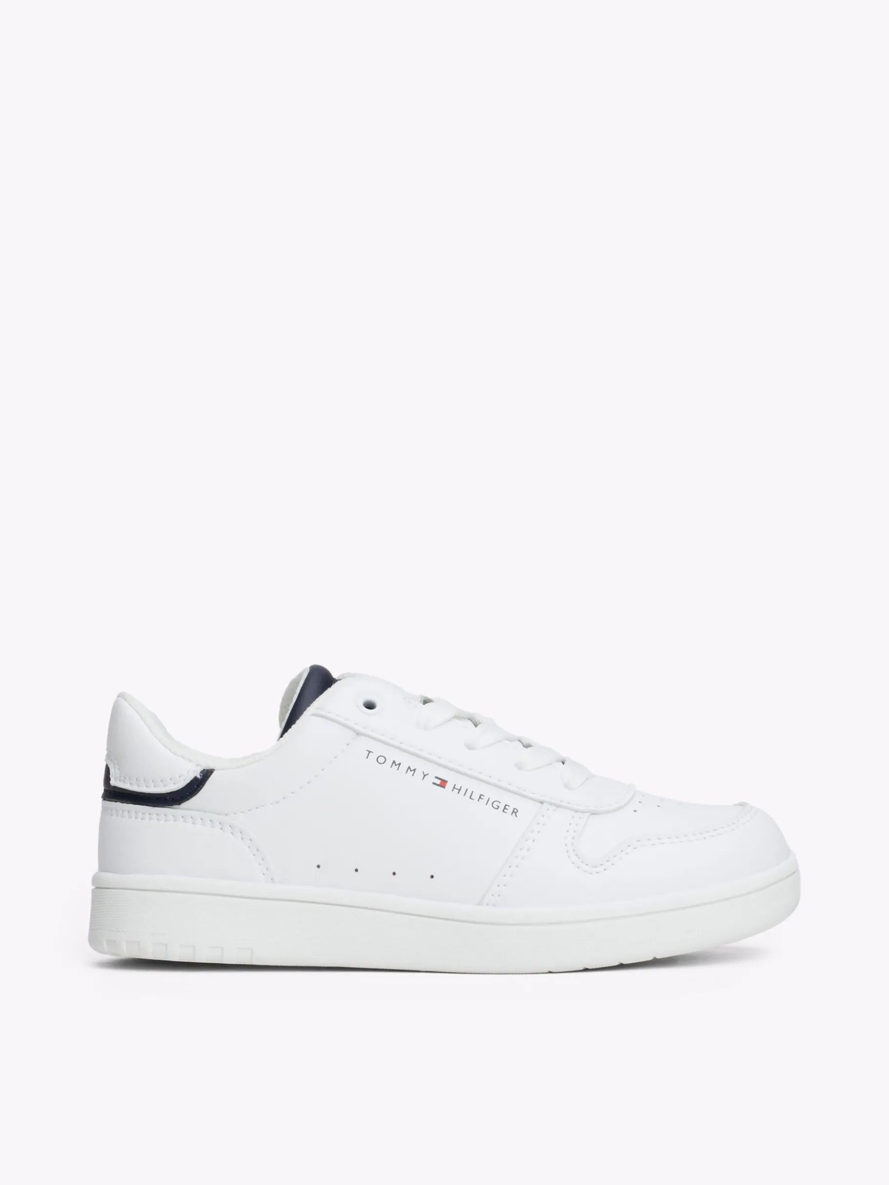 Tommy Hilfiger Lace-up Logo-Sneaker WHITE / BLUE Hot