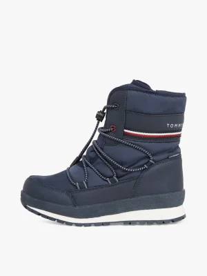 Tommy Hilfiger Lace-up Schneestiefel mit Tommy-Tape BLUE Discount