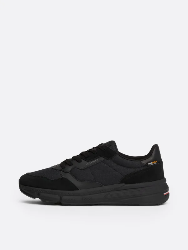 Tommy Hilfiger Lace-up Sneaker aus Wildleder BLACK Clearance