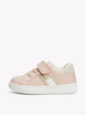 Tommy Hilfiger Lace-up Sneaker mit Klettverschluss PINK/BEIGE Shop
