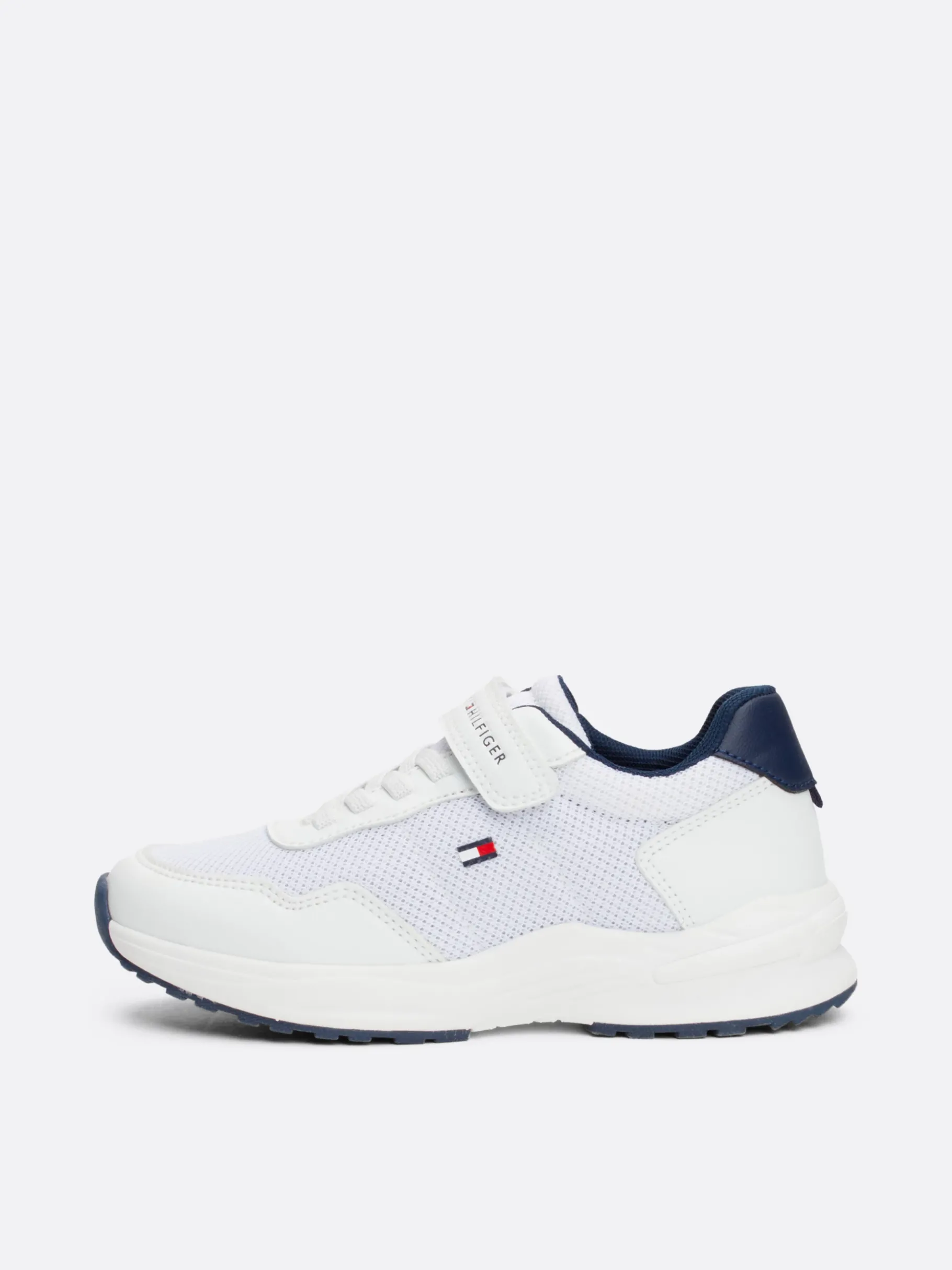 Tommy Hilfiger Lace-up Sneaker mit Klettverschluss und Logo WHITE Best
