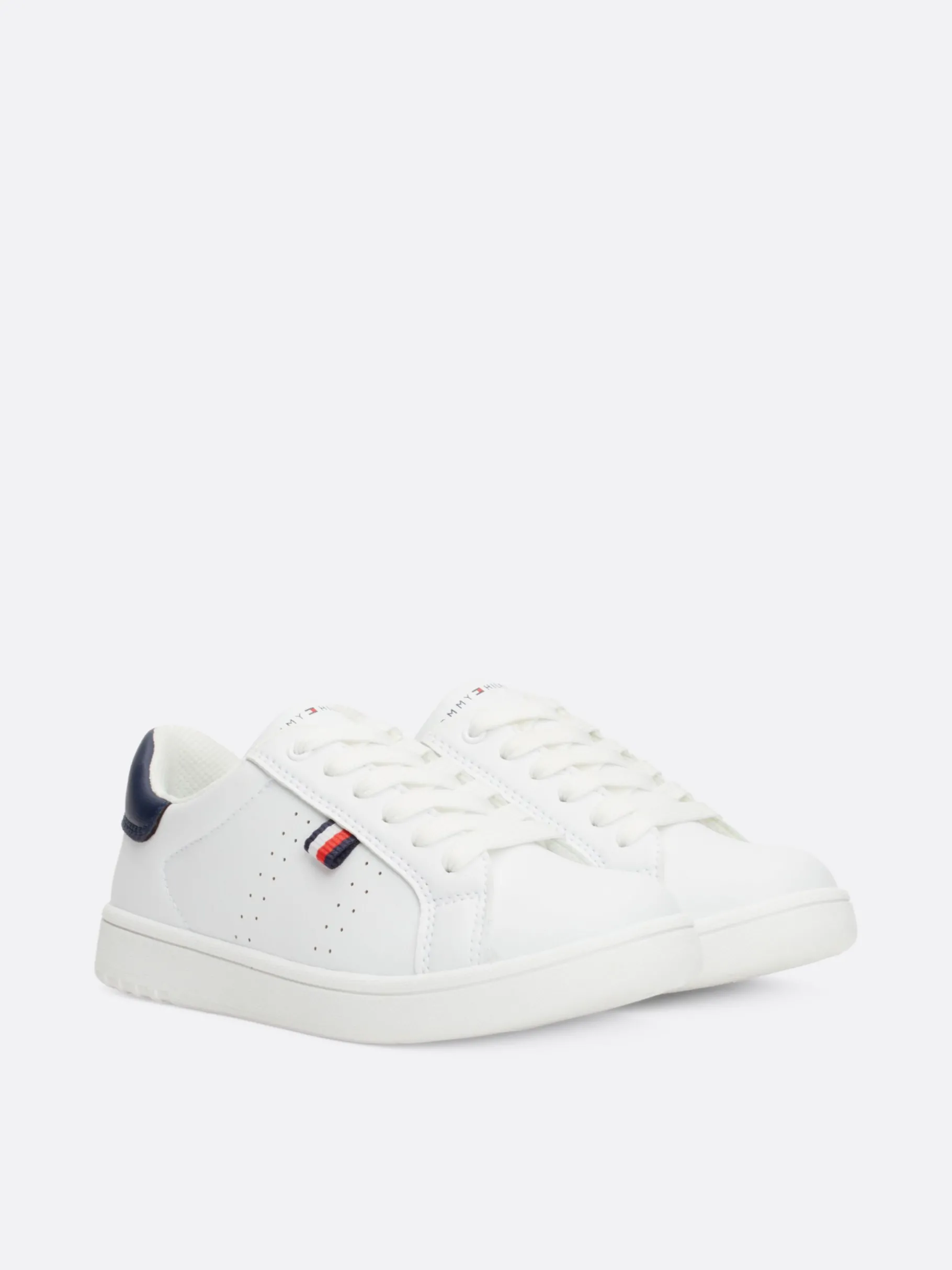 Tommy Hilfiger Lace-up Sneaker mit Logo WHITE Hot