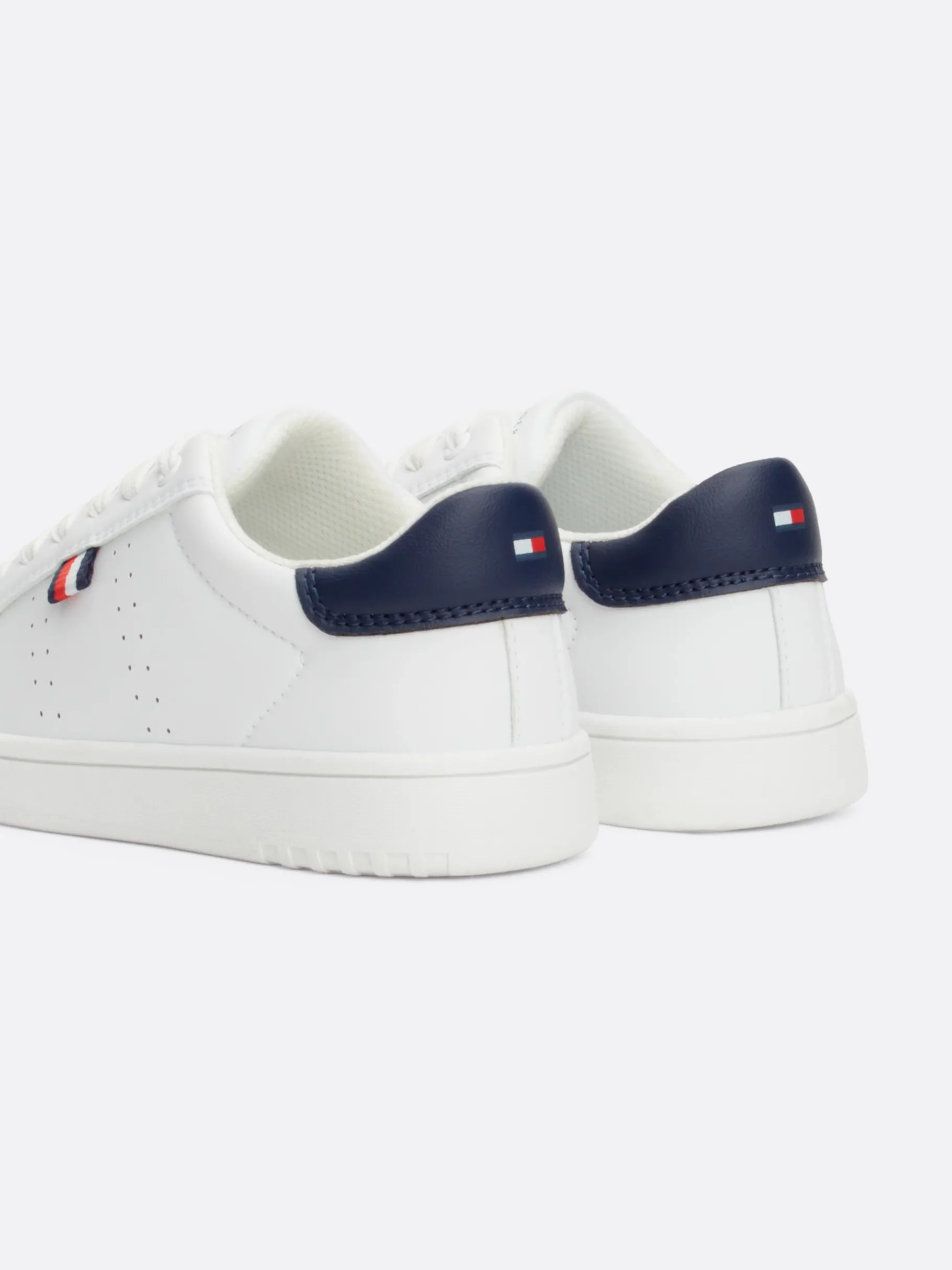 Tommy Hilfiger Lace-up Sneaker mit Logo WHITE Hot